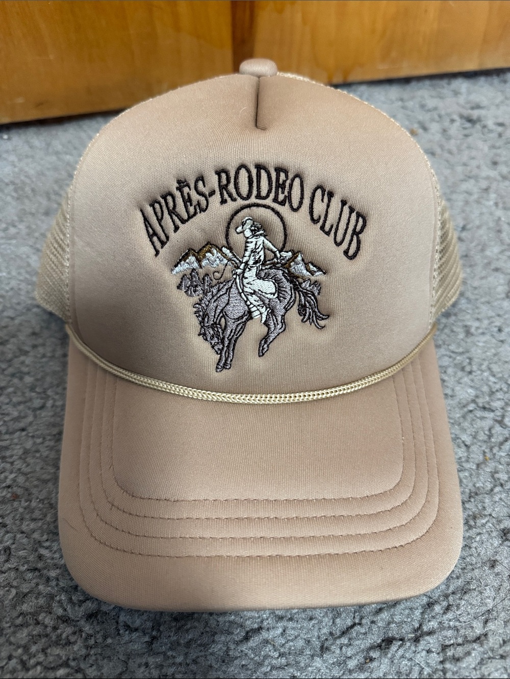 Tan Trucker Hat - Apres Rodeo Club